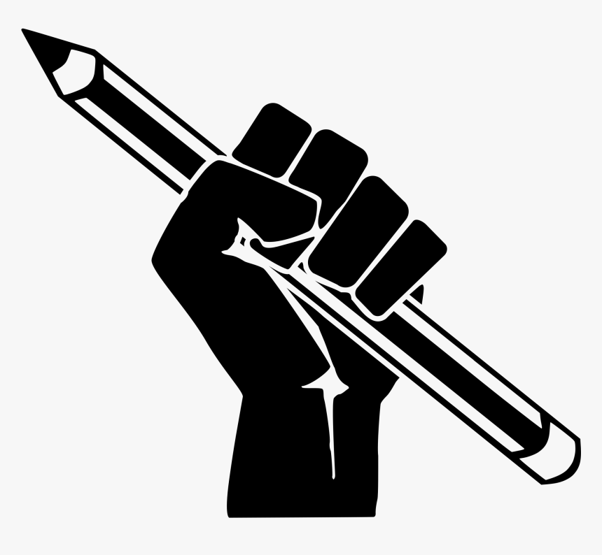 Freelance Drawing Pencil - Fist Pencil, HD Png Download, Free Download