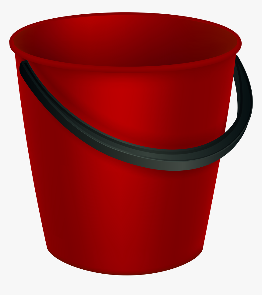 Red Bucket Png Clipart Image, Transparent Png, Free Download