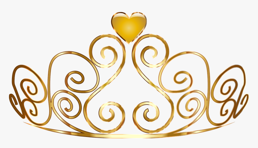 Tiara, Crown, Female, Woman, Royal, Jewelry, Wear, - Transparent Background Gold Princess Crown, HD Png Download, Free Download