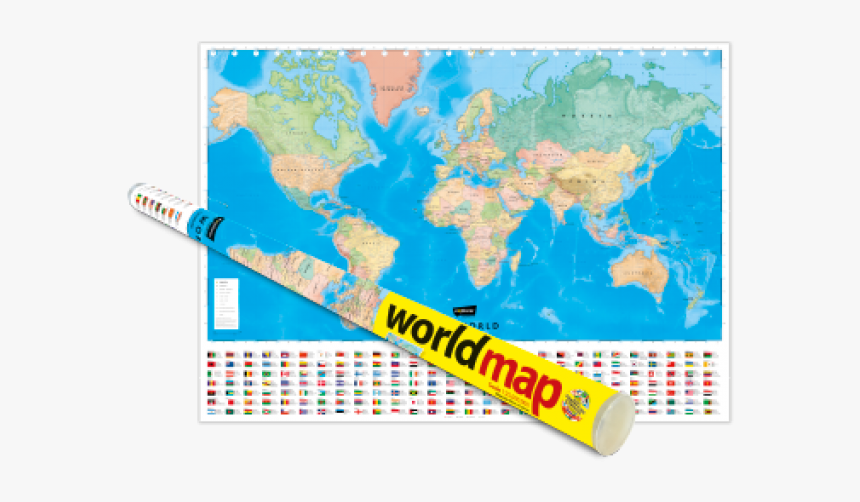 Com/shop/world Map English Rolled - Illustration, HD Png Download, Free Download