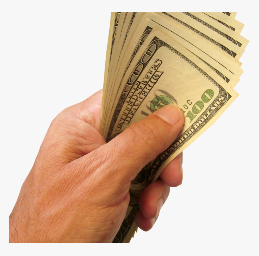Cash In Hand Png - Hand With Money Png, Transparent Png, Free Download