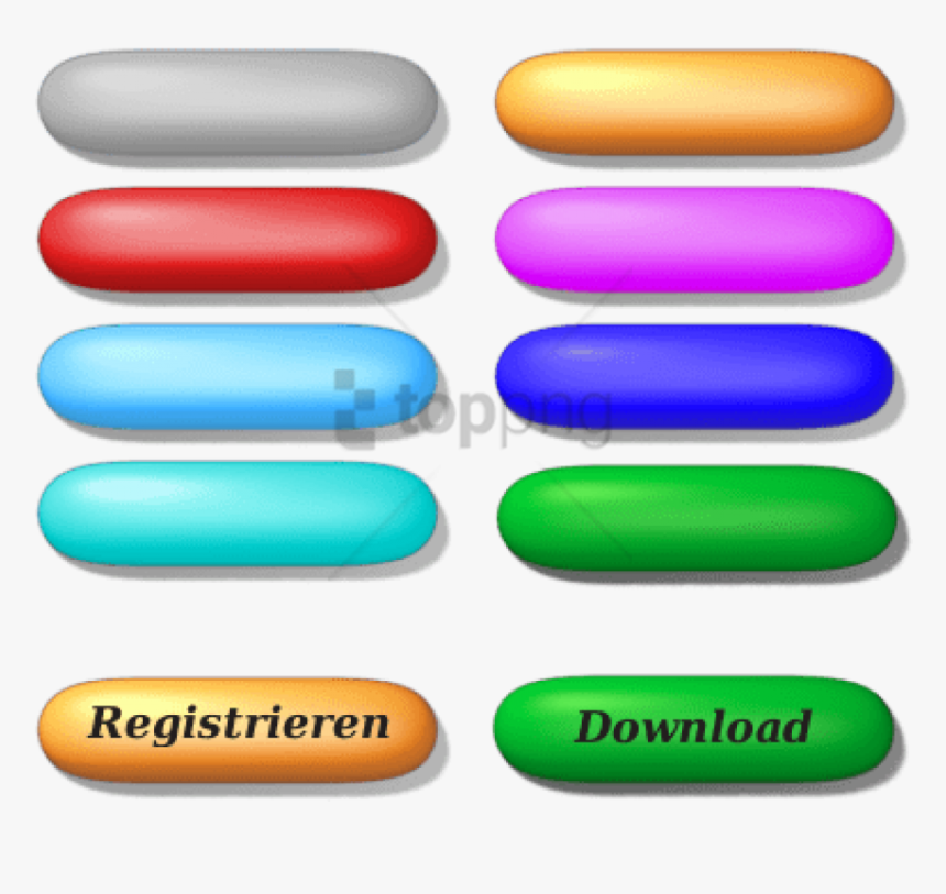 3d Button, HD Png Download, Free Download