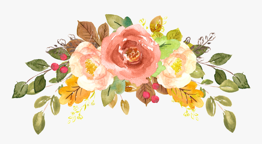 Vector Flowers Aesthetic - Watercolor Orange Flowers Png, Transparent Png, Free Download