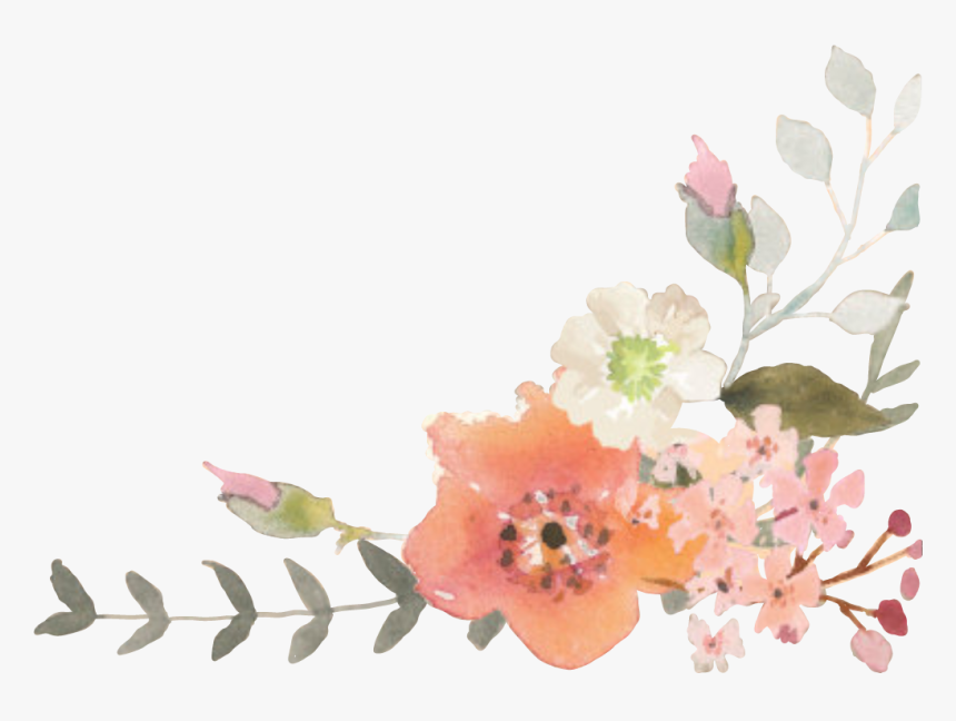 Autumn Watercolor Flowers , Png Download - Watercolor Fall Autumn Png, Transparent Png, Free Download