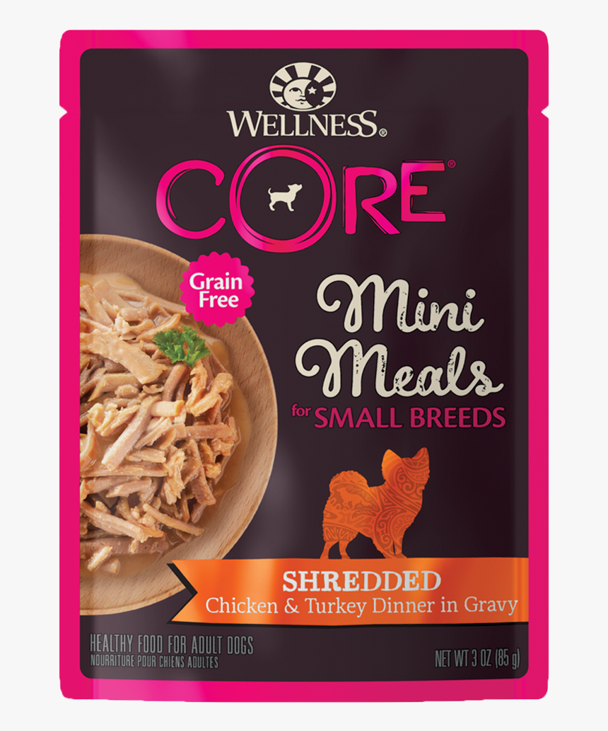 Wellness Core Small Breed Mini Meals Shredded Chicken, HD Png Download, Free Download