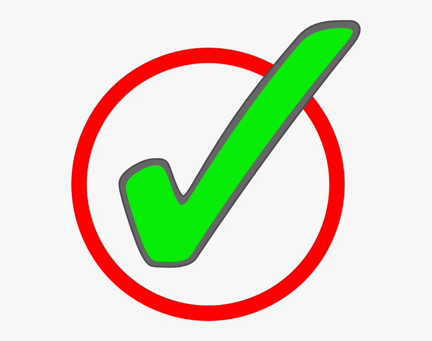 Green Check Mark In - Cartoon Check Mark Png, Transparent Png, Free Download