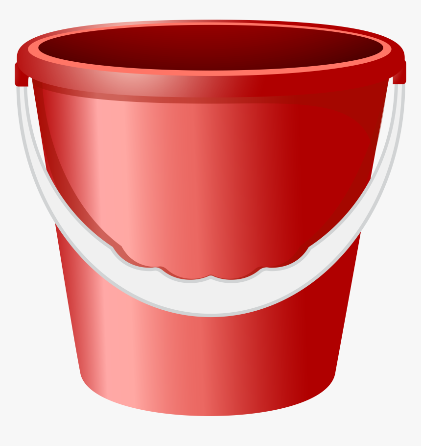 Red Bucket Png Clip Art Image, Transparent Png, Free Download