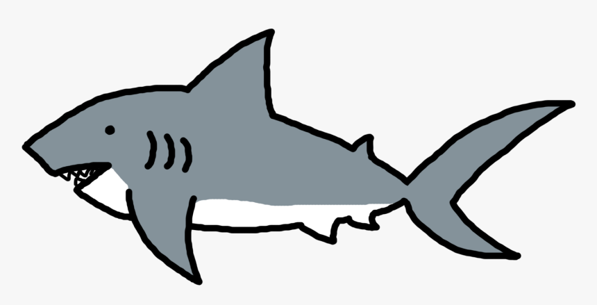 Shark Clip Art Black And Whit - Shark Clipart, HD Png Download, Free Download