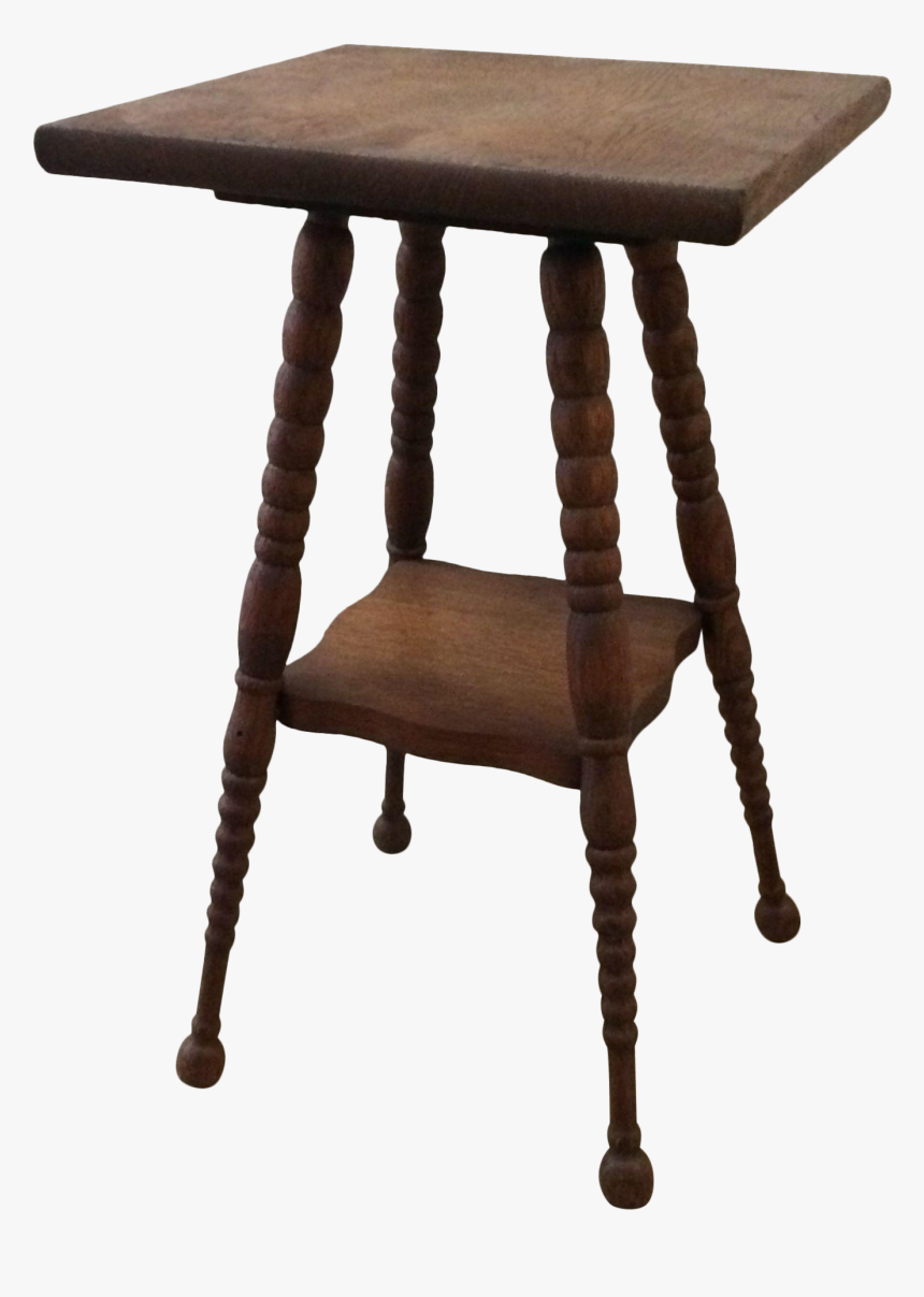 Antique Side Table With Spindle Legs, HD Png Download, Free Download