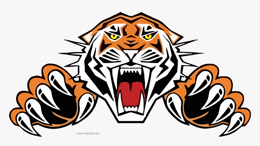 Tiger,felidae,bengal Tiger,clip Art,roar,big - Duval High School Logo, HD Png Download, Free Download