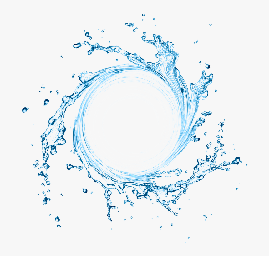 Transparent Burbujas De Agua Png - Water Splash Circle Png, Png Download, Free Download