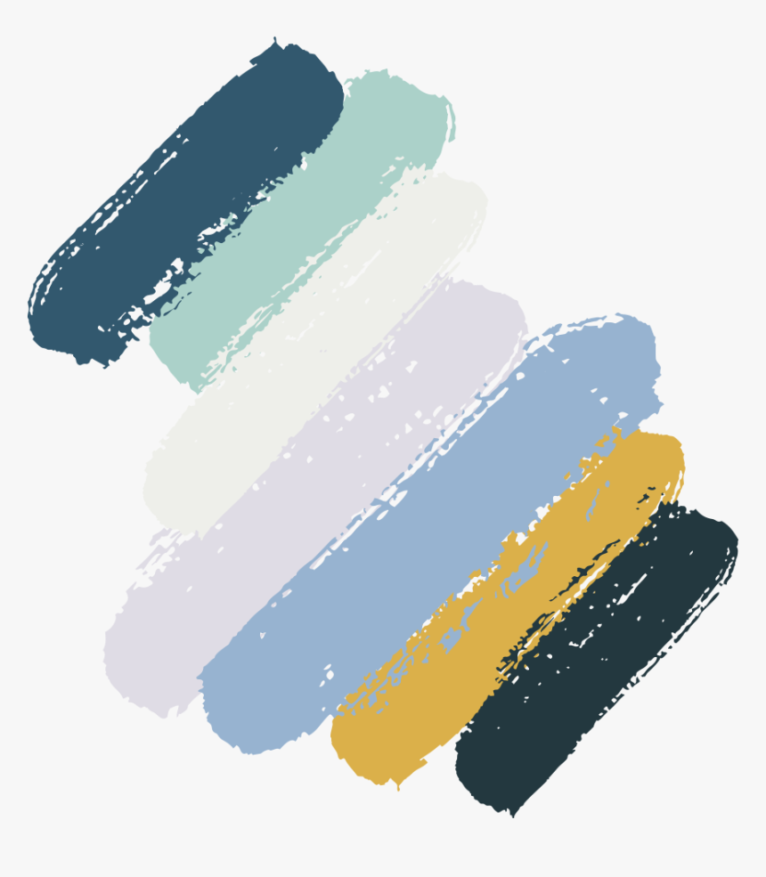 Seven Paint Swipes, Representing The Colors Of The - Color, HD Png Download, Free Download