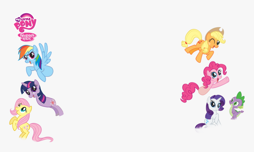 Amputee, Applejack, Fim Logo, Fluttershy, Hubworld, - My Little Pony Border Png, Transparent Png, Free Download