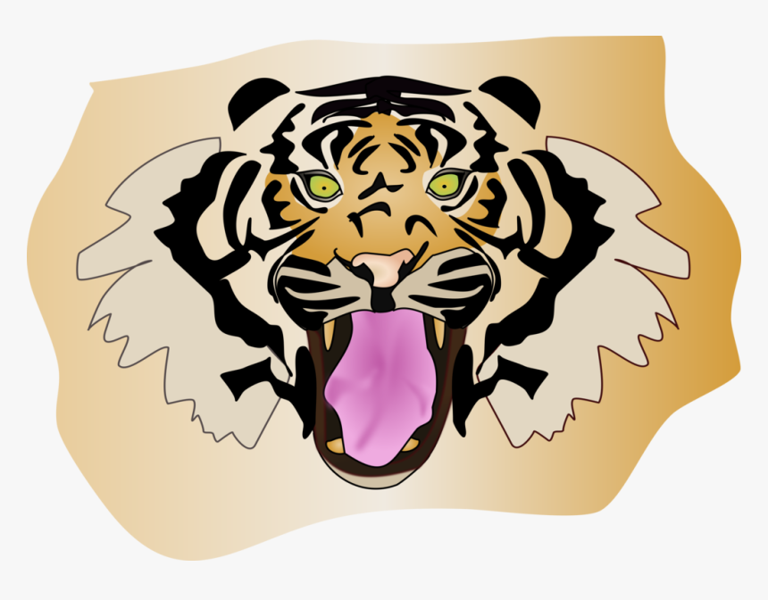 Head,big Cats,roar - Download Logo Harimau Sumatera, HD Png Download, Free Download