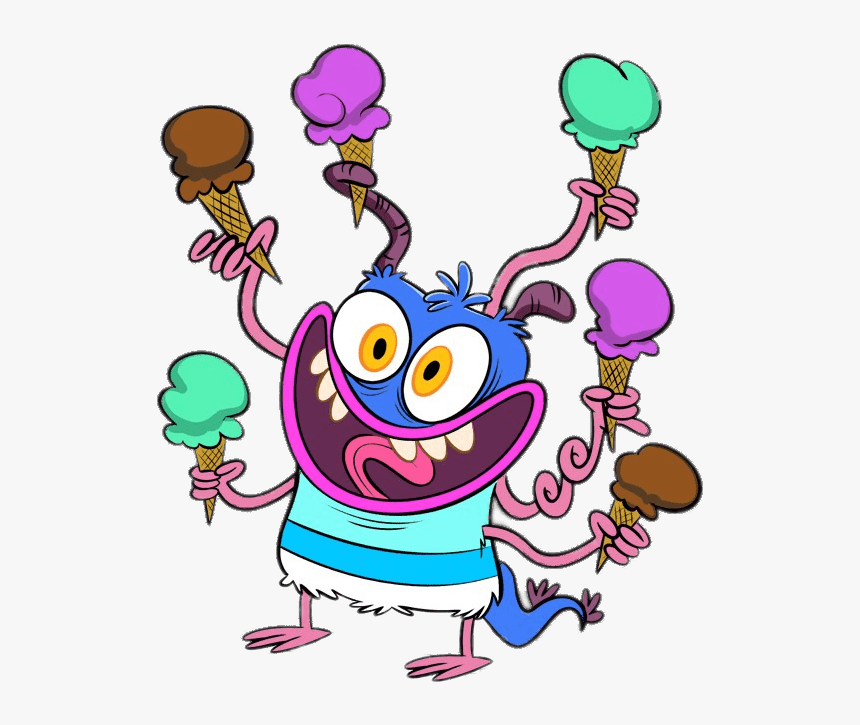 Bunsen The Monster Having Ice Cream - Ytv Bunsen Is A Beast, HD Png Download, Free Download