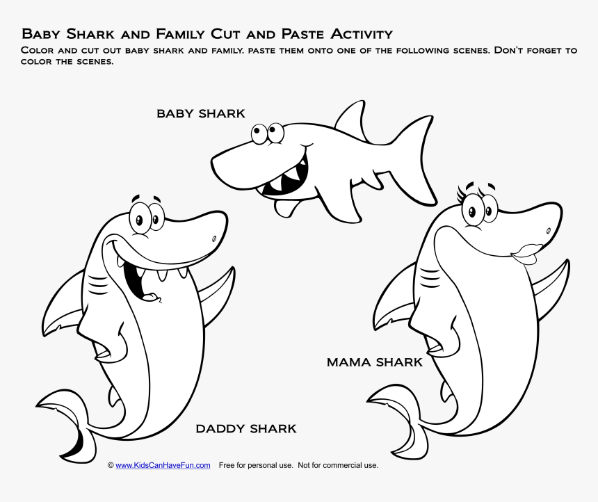 98  Baby Shark Family Coloring Pages  Latest HD