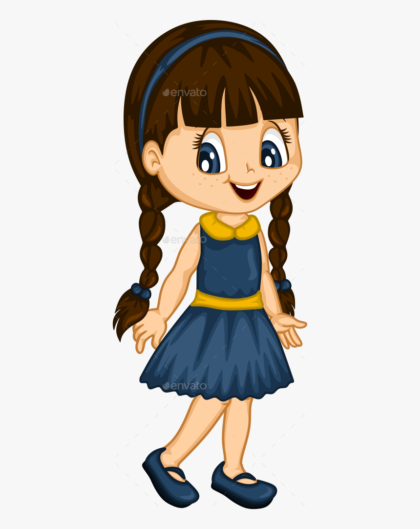 Clip Art Little Png For - Little Girl Cartoon Png, Transparent Png, Free Download