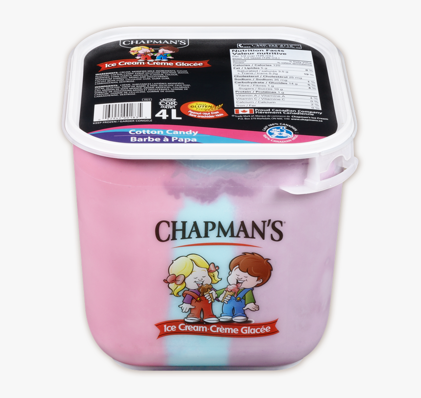 Chapman"s Original Cotton Candy Ice Cream - Chapmans Cotton Candy Ice Cream, HD Png Download, Free Download
