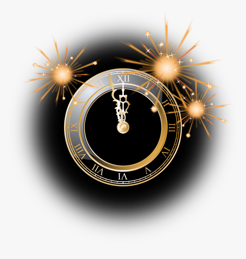 Free New Year Clock Clip Art - Happy New Year 2018 Gif, HD Png Download, Free Download