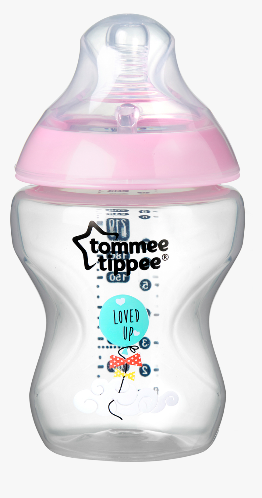 Closer To Nature Decorated Baby Feeding Bottles Pink - Tommee Tippee Loved Up Bottle, HD Png Download, Free Download