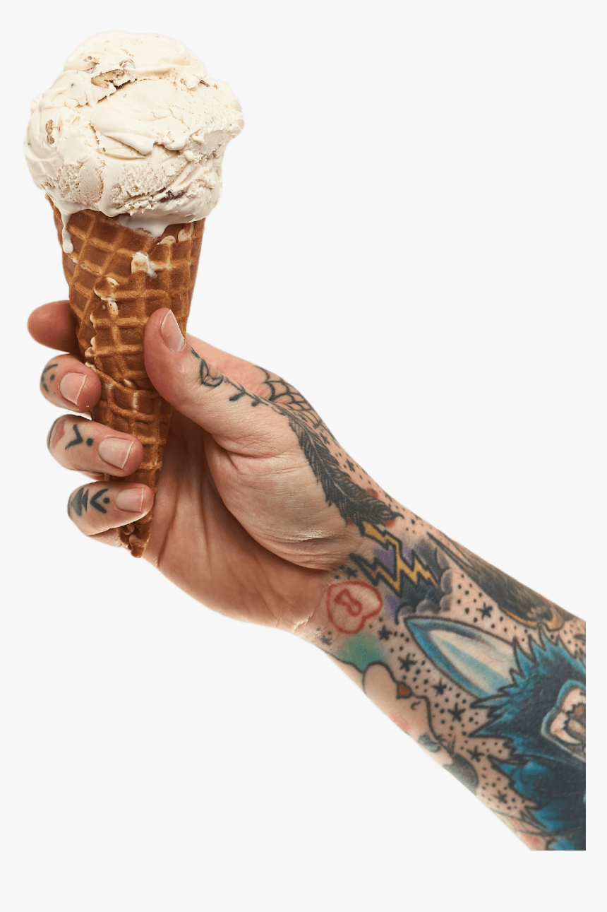 Hand With Ice Cream Png, Transparent Png, Free Download