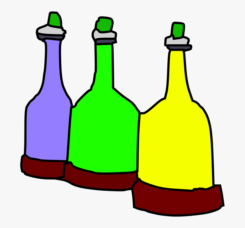 Cartoon Bottles Svg Clip Arts - Bottles Clip Art, HD Png Download, Free Download