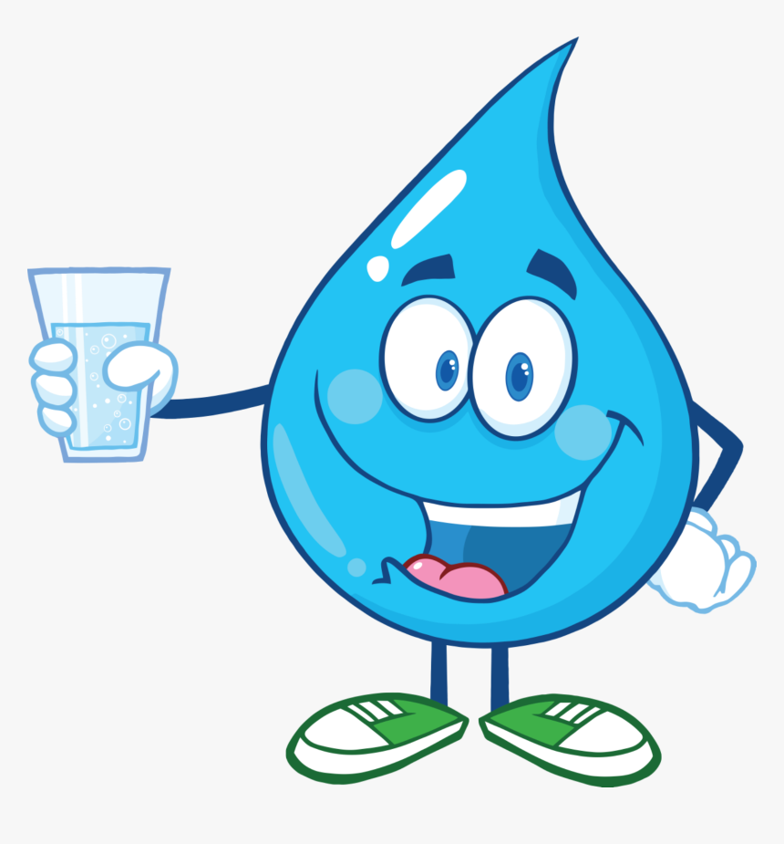 Education & Outreach - Cartoon Water Drop, HD Png Download, Free Download
