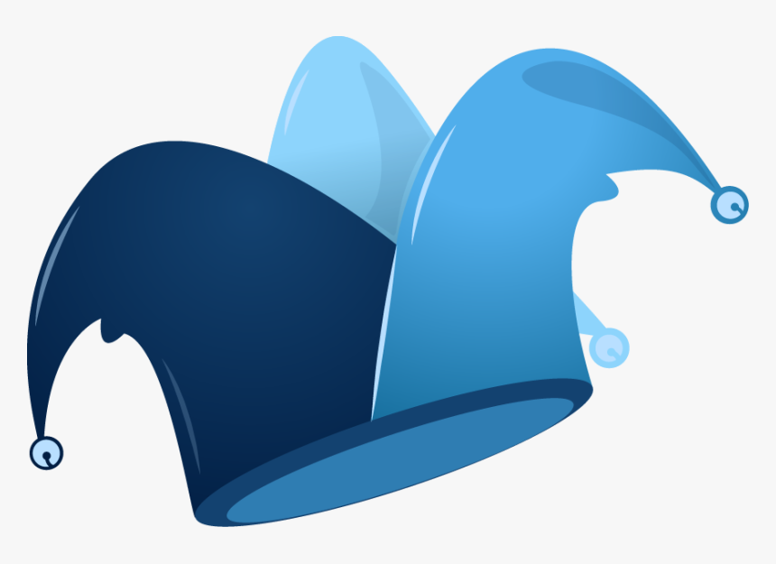 Jester And Bells Clip - Transparent Background Jester Hat Clipart, HD Png Download, Free Download