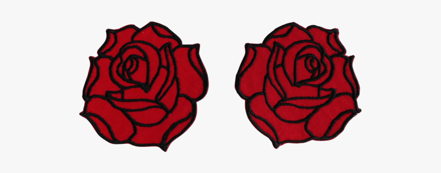 Double Rose Shoulder Patch Set - Garden Roses, HD Png Download, Free Download