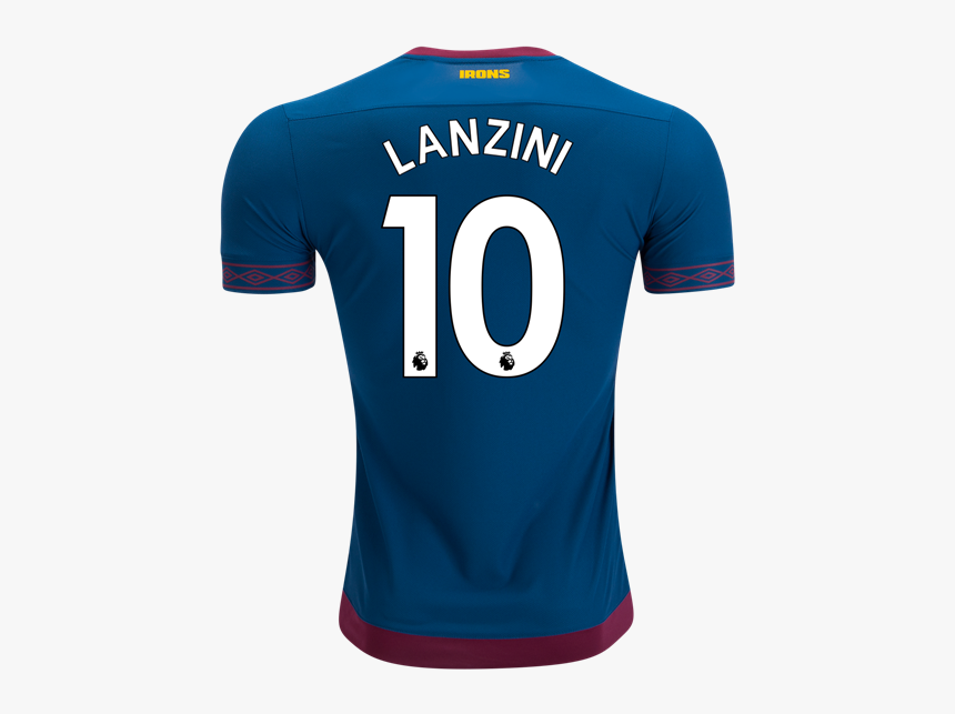 Manuel Lanzini West Ham 2018-2019 Away Jersey - Sports Jersey, HD Png Download, Free Download
