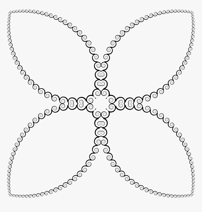 Abstract Spiral Design 4 Clip Arts - Cross, HD Png Download, Free Download
