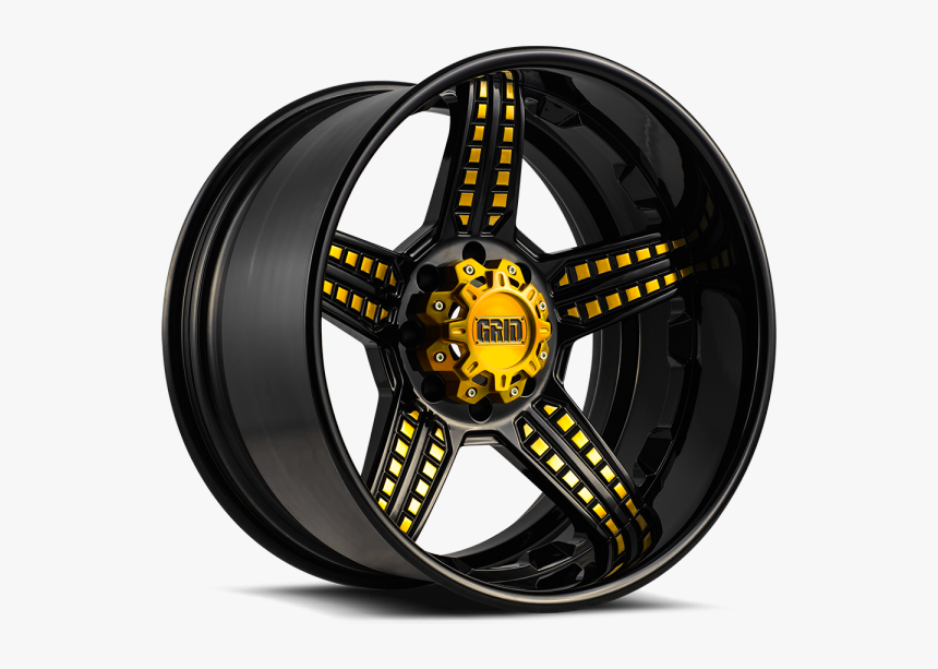 Black And Gold Off Road Rims, HD Png Download, Free Download