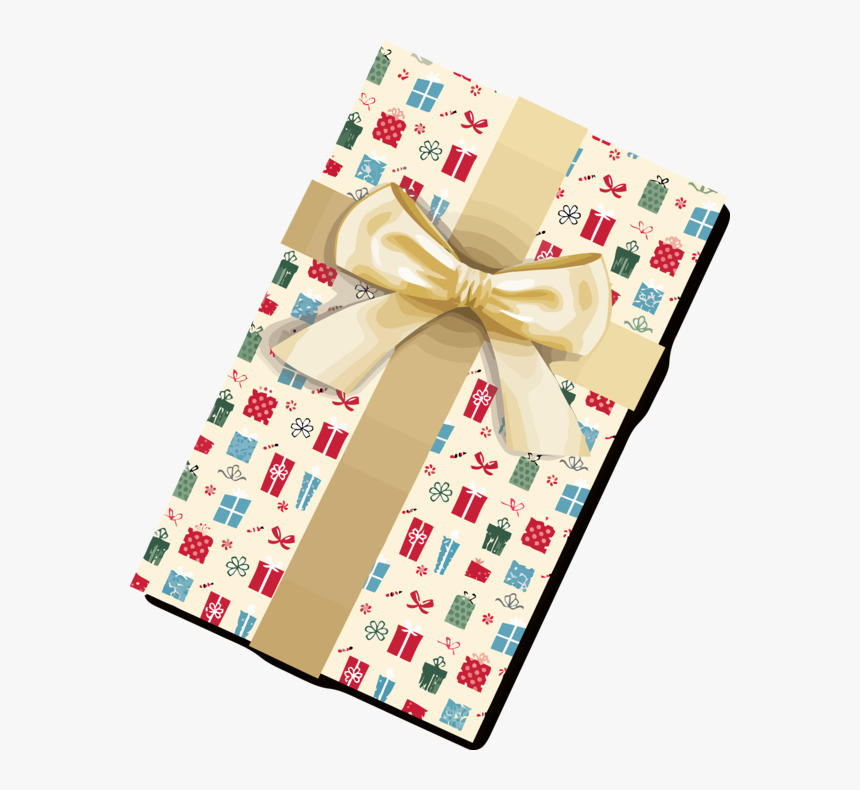 Transparent New Year Gift Wrapping Present Beige For - Wrapping Paper, HD Png Download, Free Download