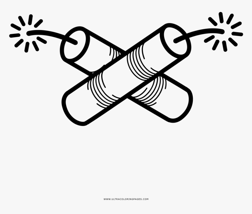 Dynamite Coloring Page - Line Art, HD Png Download, Free Download