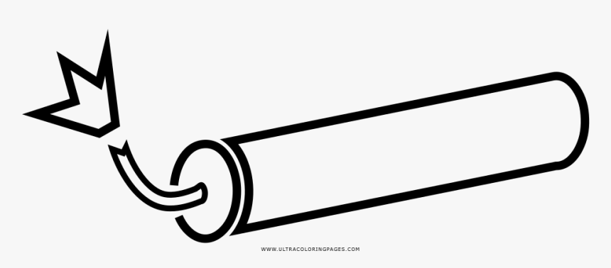 Dynamite Coloring Page - Line Art, HD Png Download, Free Download