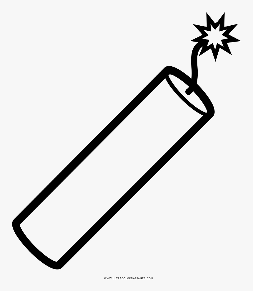 Dynamite Coloring Page, HD Png Download, Free Download