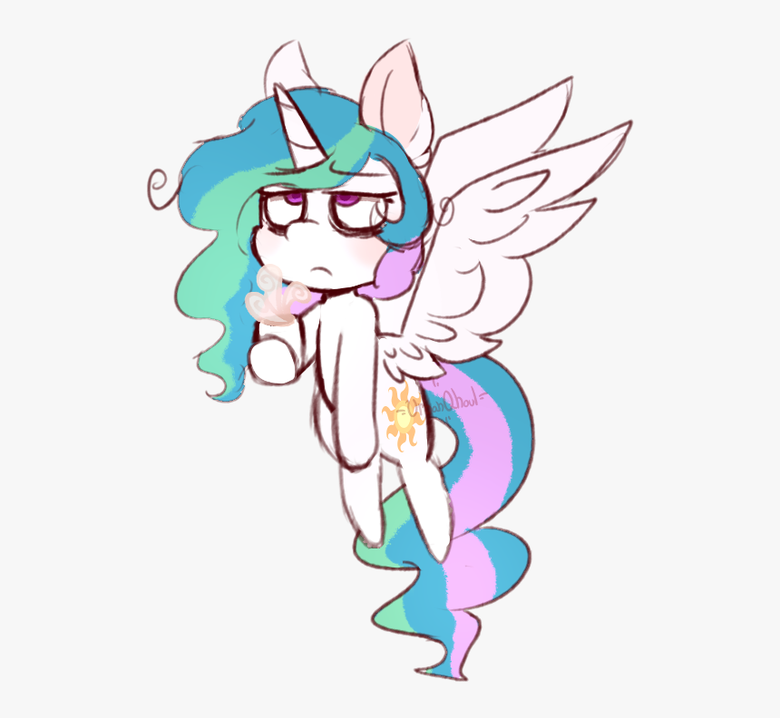 Urbanqhoul, Bags Under Eyes, Coffee, Ear Fluff, Female, - Chibi Celestia, HD Png Download, Free Download