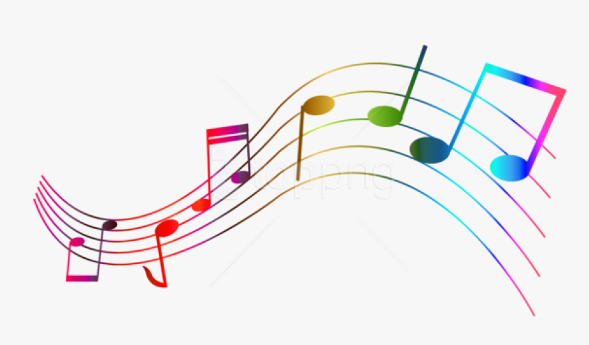 Free Png Download Transparent Colorful Notes Png Images - Colorful Musical Symbols, Png Download, Free Download