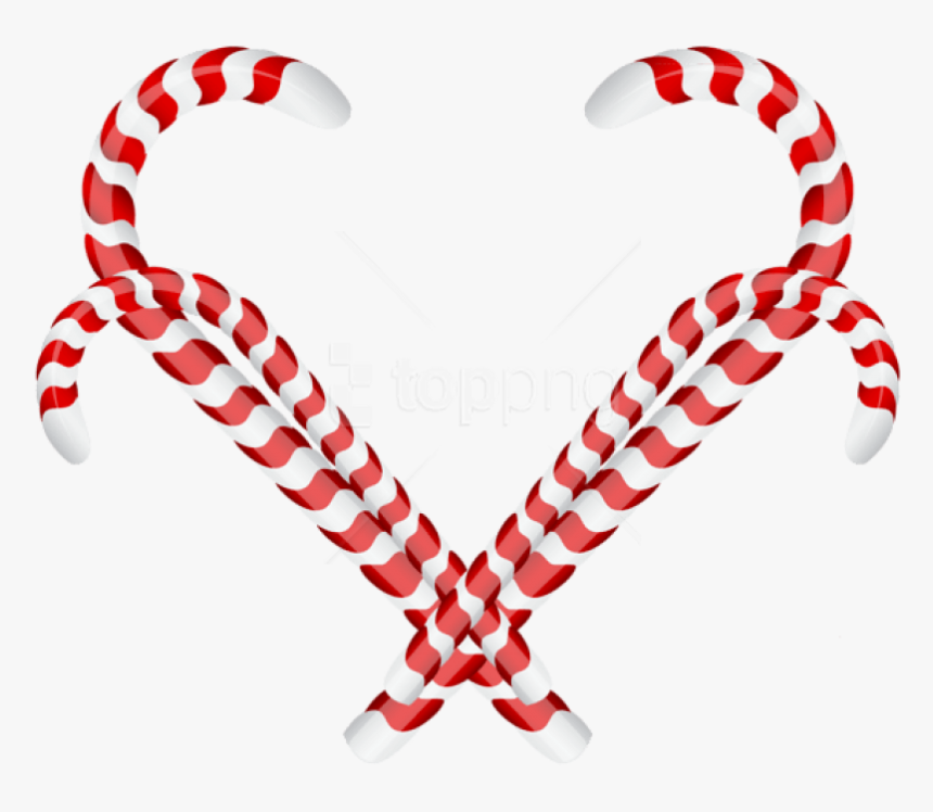 Free Png Candy Cane Christmas Ornament Png - Christmas Heart Png, Transparent Png, Free Download