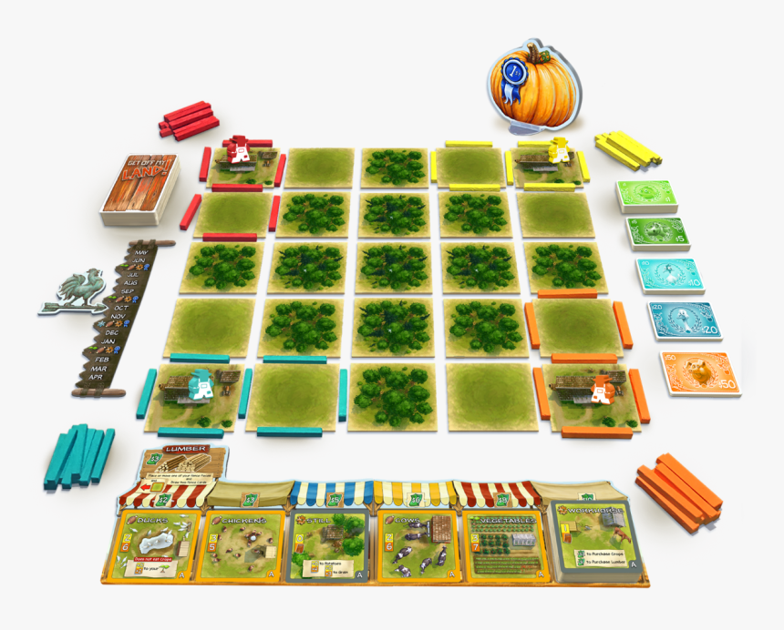 Get Off My Land Board Game, HD Png Download, Free Download