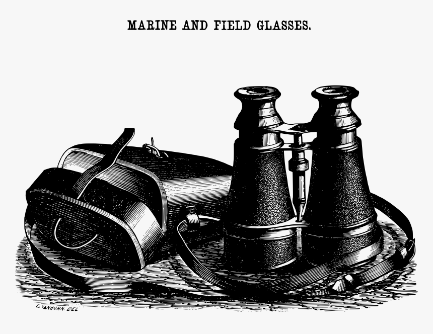 Vintage Binoculars Vector Free , Png Download, Transparent Png, Free Download