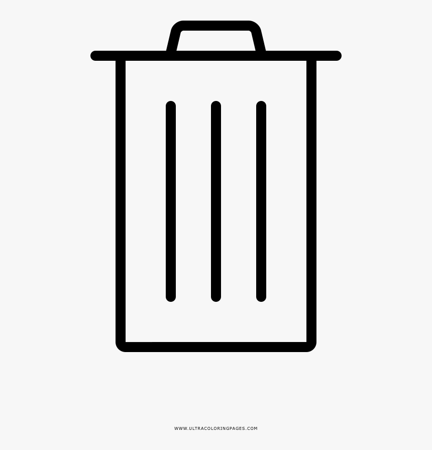 Trash Can Coloring Page - Optical Illusions For Kids, HD Png Download, Free Download