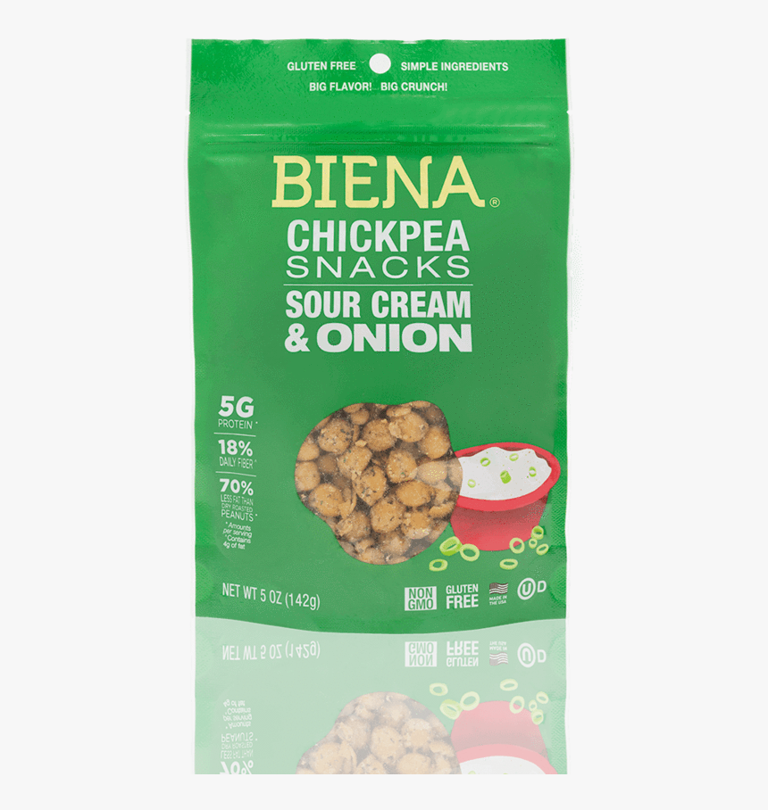 Chickpea Snacks Sour Cream & Onion - Biena Chickpea Png, Transparent Png, Free Download