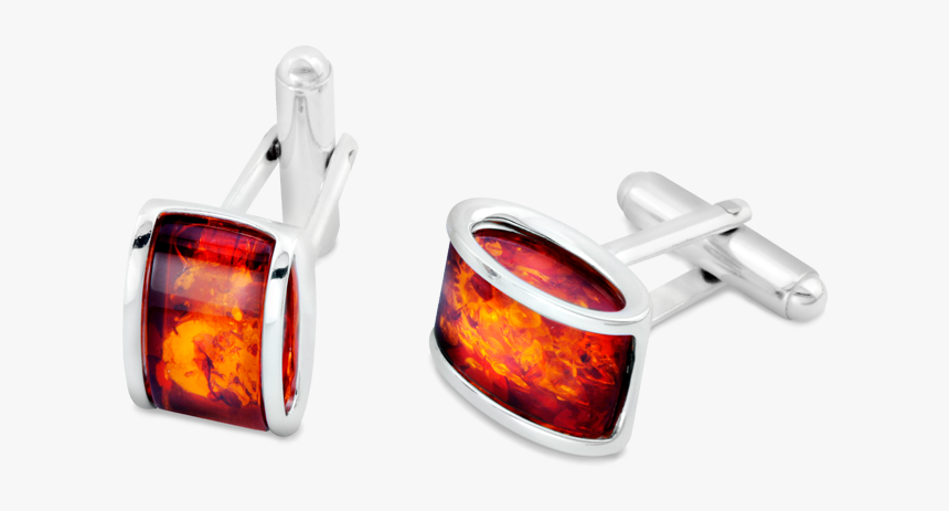 Men’s Cufflinks In Cognac Amber And Silver - Amber, HD Png Download, Free Download