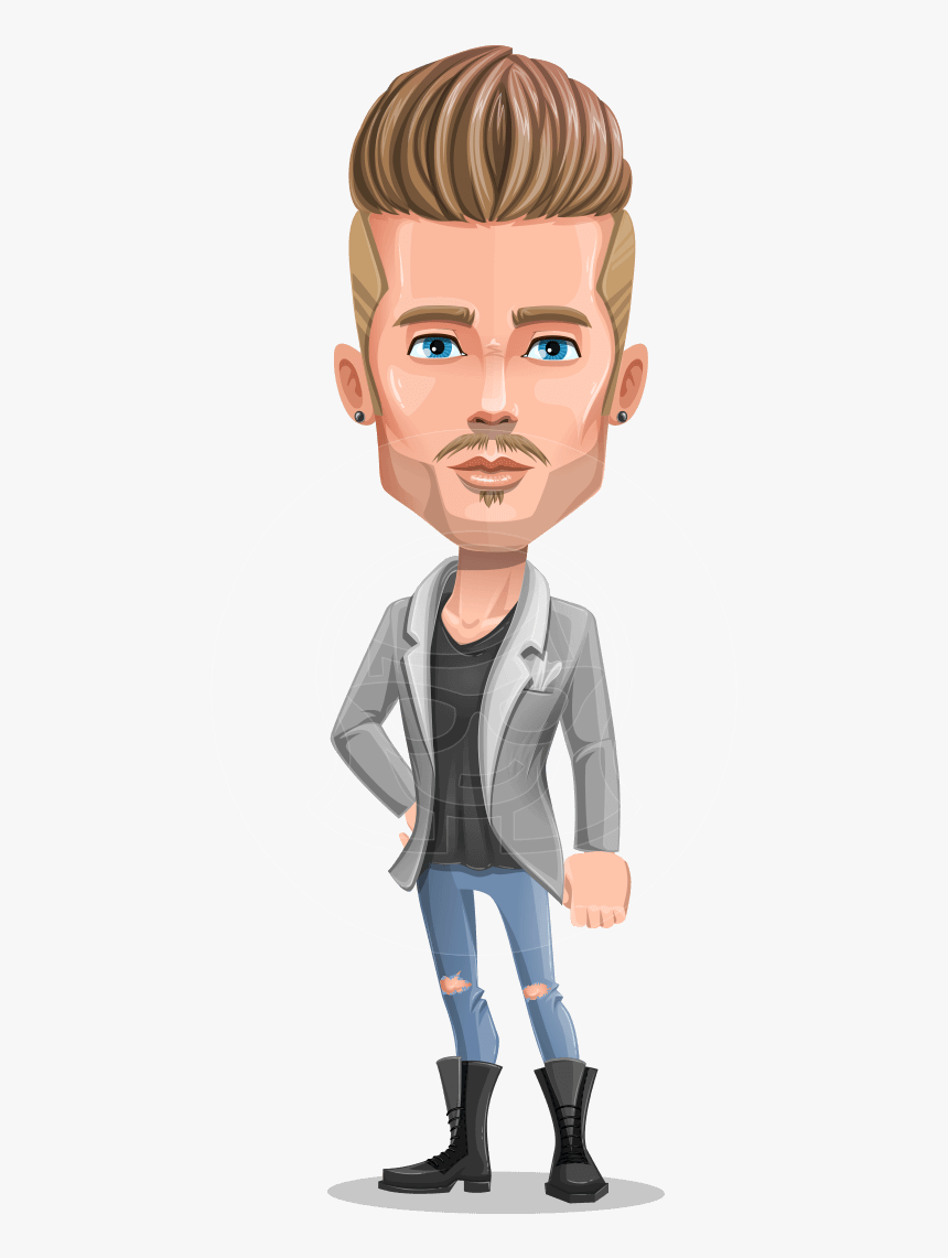 Fashion Man Cartoon Vector Character Aka Jett Dapper - Cartoon, HD Png Download, Free Download