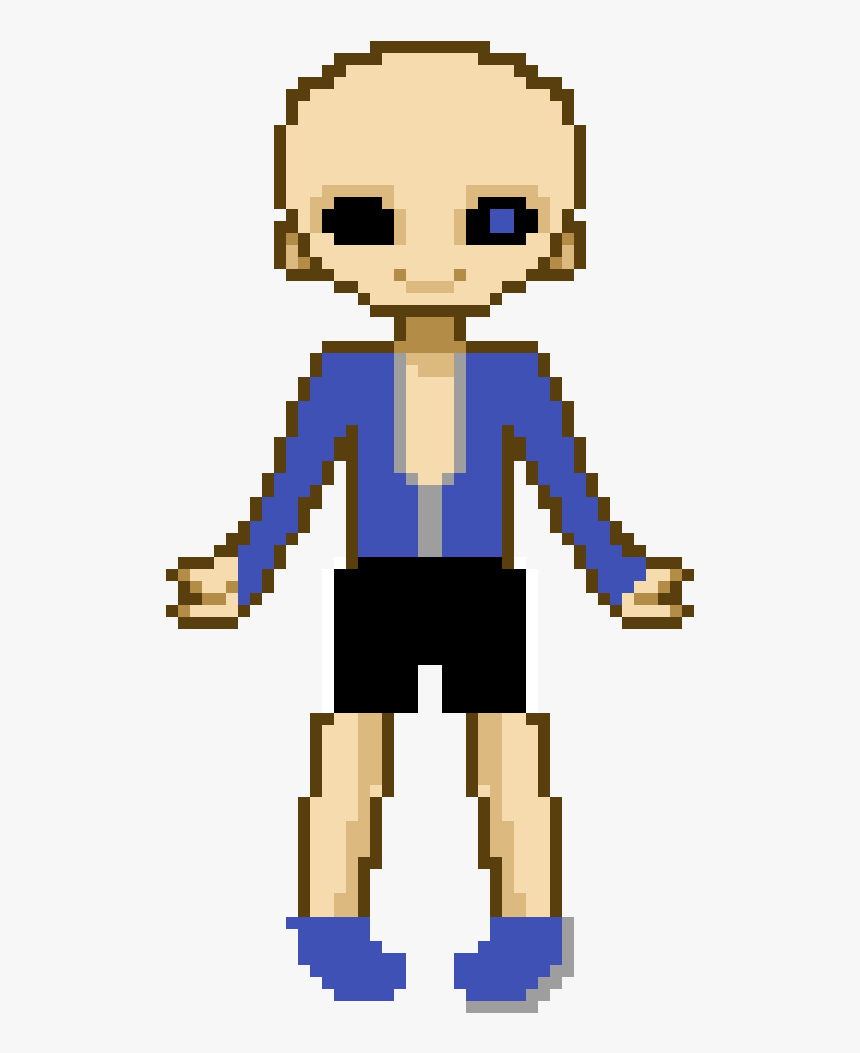 Sans In Person - Pixel Grids For Minecraft, HD Png Download, Free Download