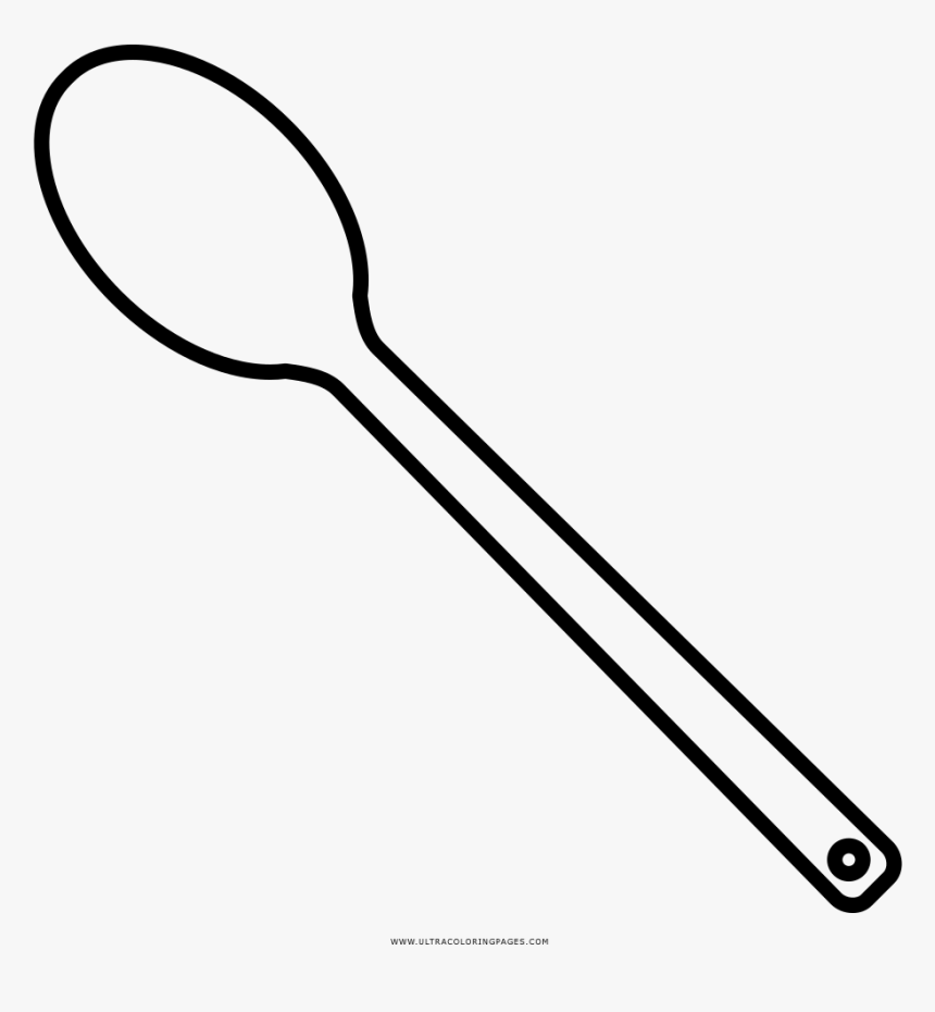 Spoon Coloring Page - Line Art, HD Png Download, Free Download