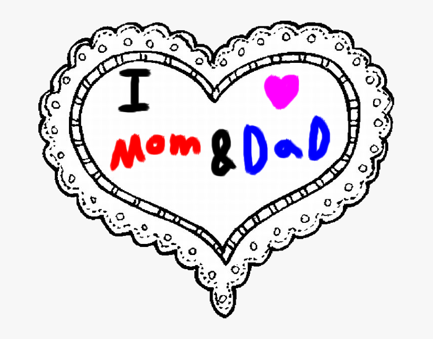 Mom And By Roxaspikachu - Valentines Day Hearts Coloring Pages, HD Png Download, Free Download