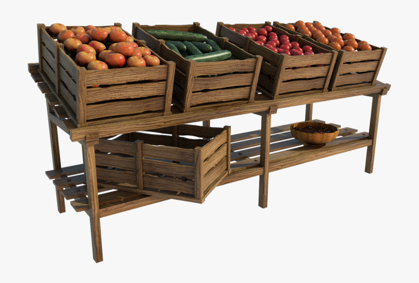 Png Market Stall - Fruit Crates Png, Transparent Png, Free Download