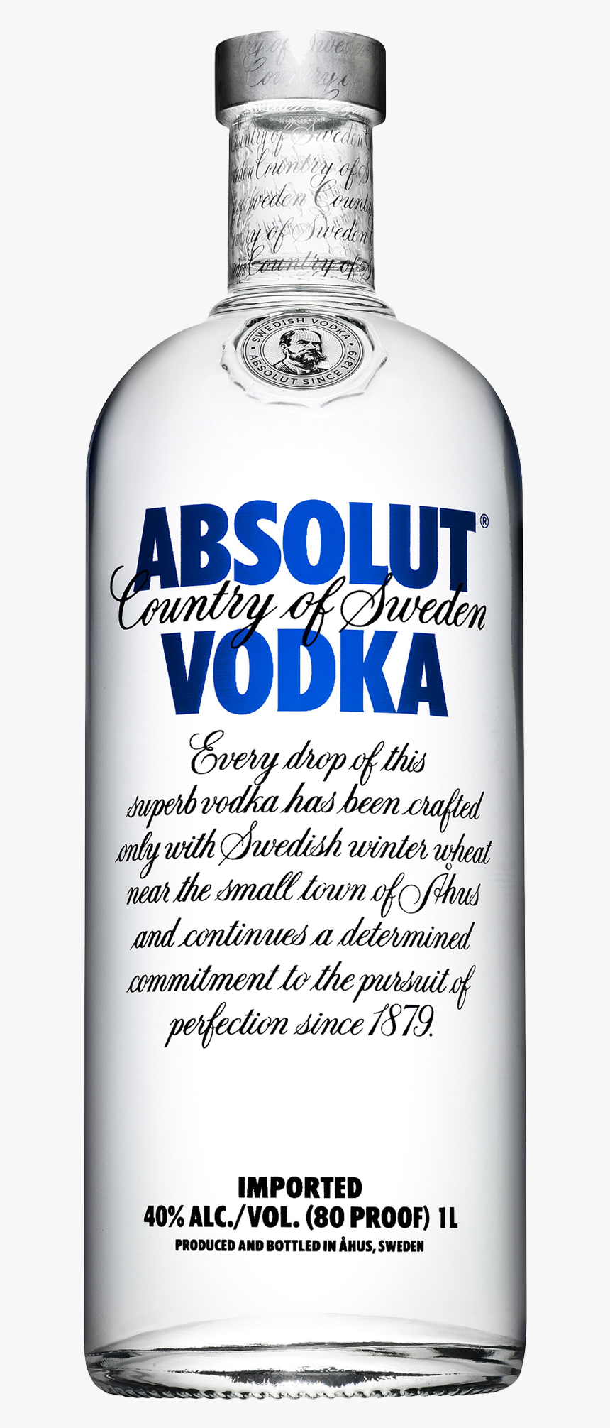 Vodka Bottle Png - Absolut Vodka Png Hd, Transparent Png, Free Download